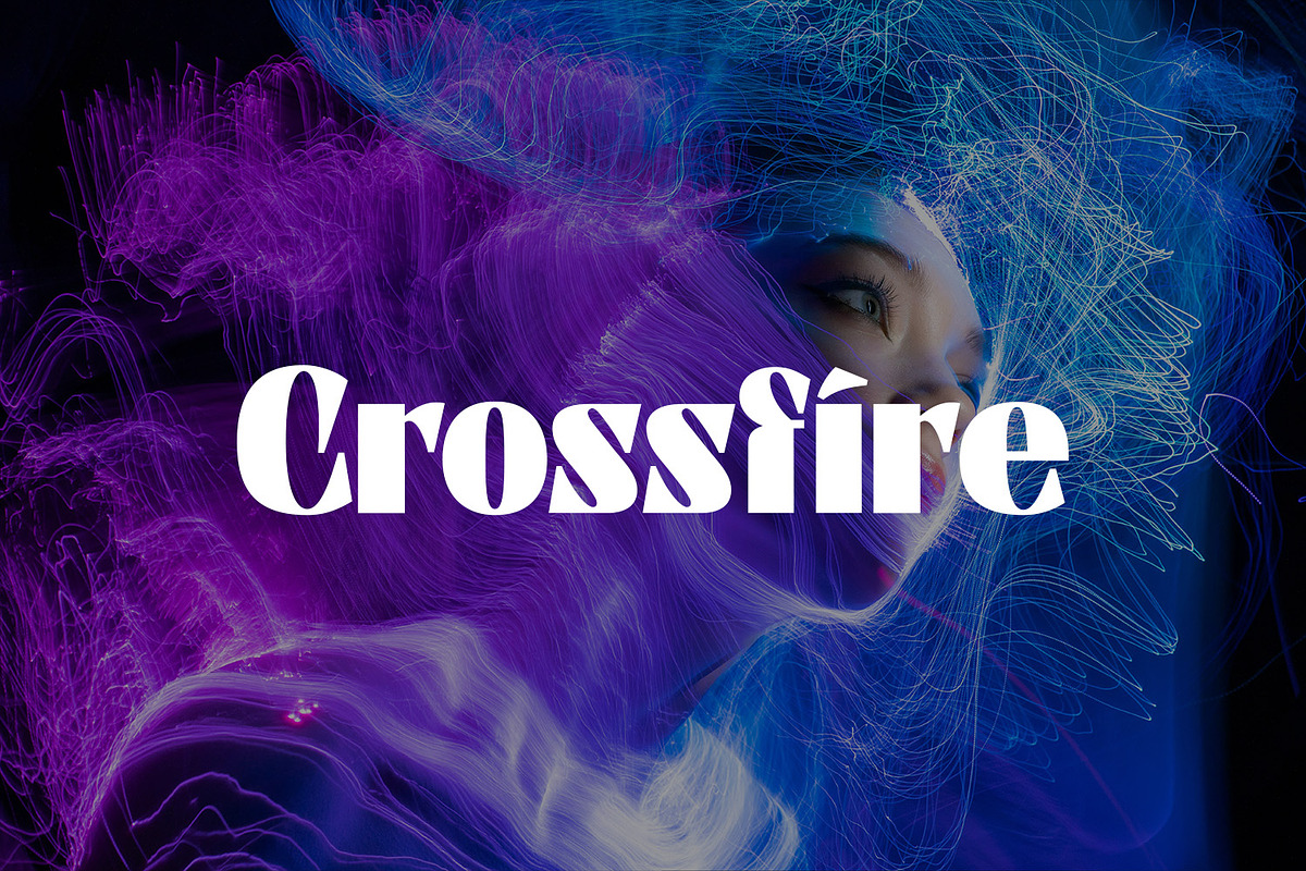 Crossfire Branding Typeface, a Serif Font by Foxtype (Photo 1 of 7)