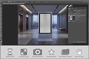 Digital Billboard Modern Lobby PSD, an Advertising Mockup by Bruno's Shop (Thumbnail 2 of 3)