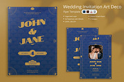 Mabel - Wedding Invitation Art Deco, a Poster Template by Attype (Thumbnail 1 of 4)