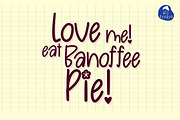 BanoffeePie - Cute Handwritten Font, a Handwritten Font by MTK Studio (Thumbnail 6 of 6)