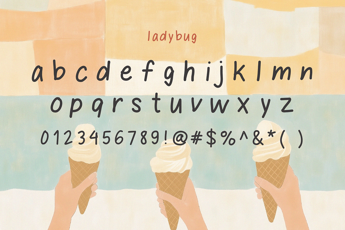 Ladybug Font, a Font by Design by Laney (Photo 2 of 16)