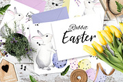Watercolor rabbit easter, an Animal Illustration by Colibri Watercolor (Thumbnail 1 of 5)