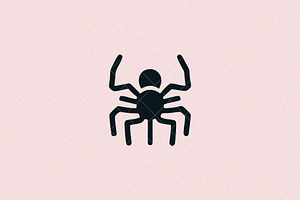 Minimalist Spider Icon