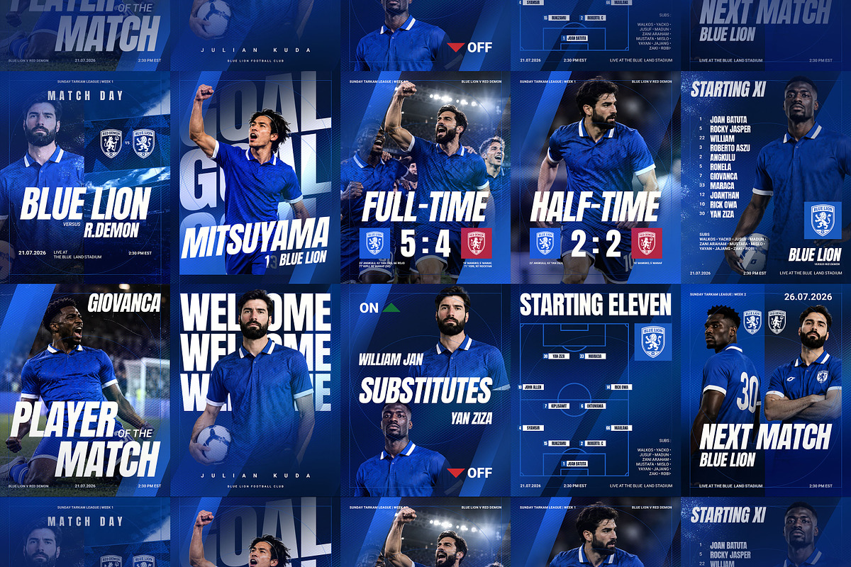 Soccer Instagram Templates PSD, a Social Media Template by Irhasalfahad (Photo 6 of 6)