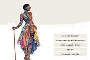 African Steampunk Girls Clipart, a Person Illustration by Design Scotch (Thumbnail 7 of 8)