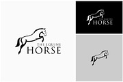 Horse Jumping Equestrian Logo, a Branding & Logo Template by ika trisiana (Thumbnail 2 of 2)
