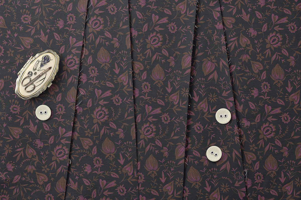 Vintage Folk Floral Pattern, a Pattern Graphic by StudioGlouna (Photo 3 of 5)