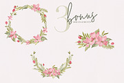 Watercolor Floral Blooms Clipart Set, an Illustration by The Autumn Rabbit Ltd (Thumbnail 3 of 7)
