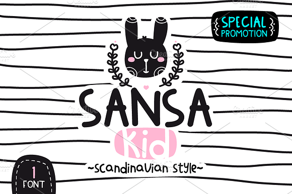 SansaKid.Baby.Kids.Childrens.font preview 5