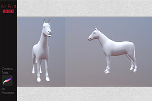 3D Object Horse Model Tattoo E Book