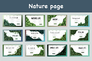 Nature leaves background design, a Decorative Illustration by foxndeer (Thumbnail 1 of 4)