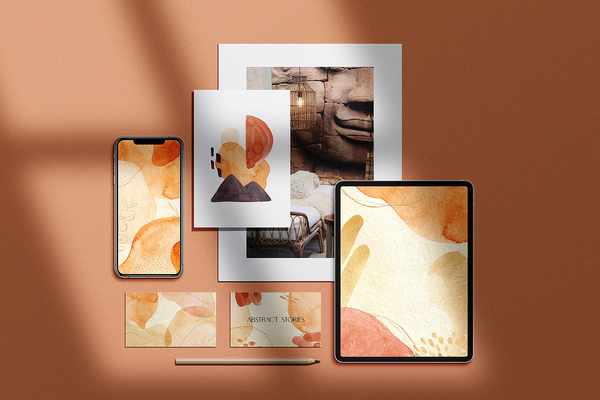 Abstract Watercolor IG Stories, an Illustration by Natalia Fedorova (Photo 4 of 5)