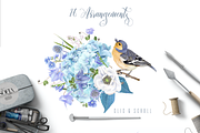 BLUE DREAM| CLIPART, a Decorative Illustration by Purple-Bird (Thumbnail 10 of 20)
