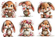 whimsical easter bunny clipart, an Illustration by Designworld (Thumbnail 4 of 4)