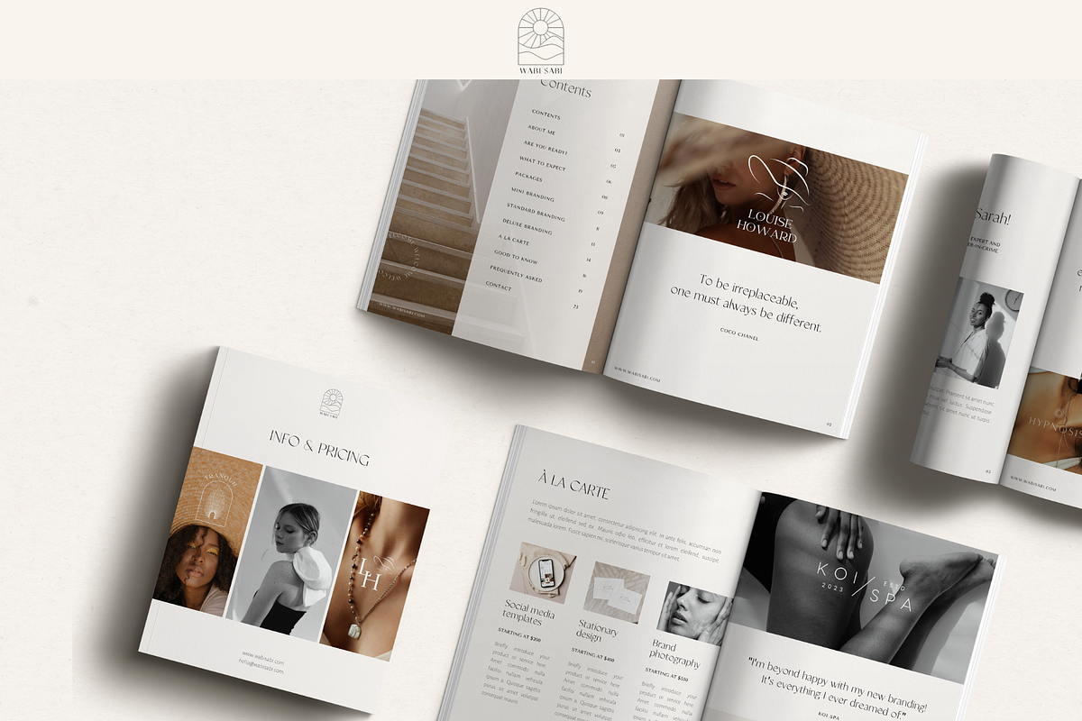 Minimal pricing guide for Canva, a Marketing Template by Wonderlik Webdesign (Photo 2 of 10)