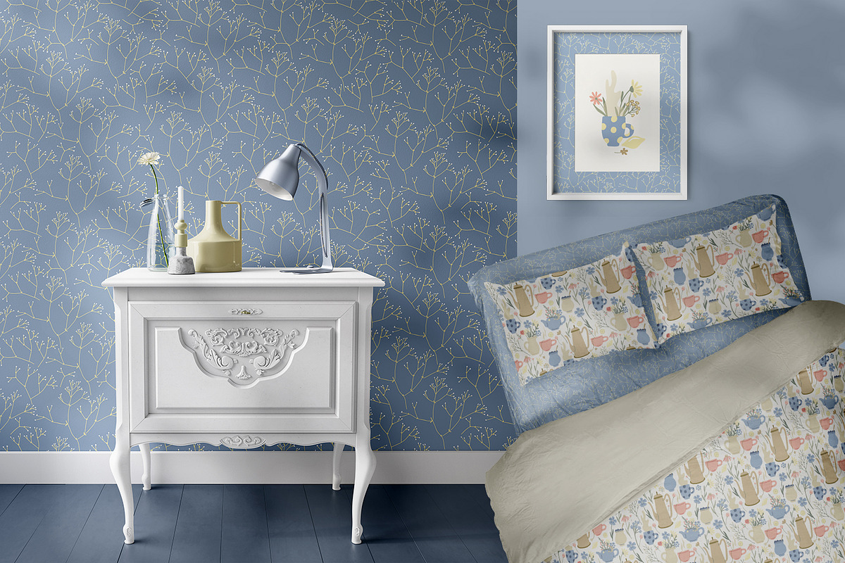 Herbal tea clipart and patterns, a Pattern Graphic by Anna Druzhkova (Photo 11 of 15)