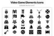 100 Video Game Elements Glyph Icons, an Outline Icon by Juicy Icons (Thumbnail 6 of 6)
