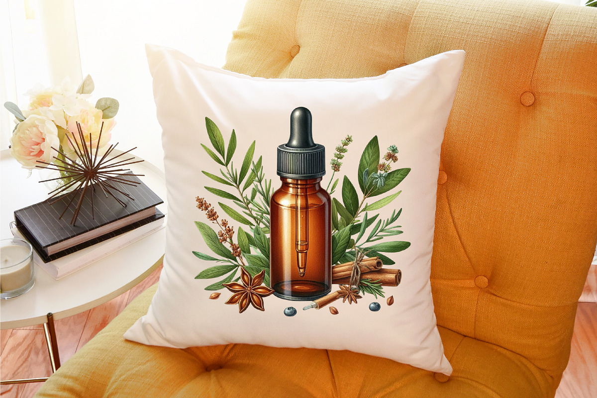 Botanical Wellness Watercolor Clipar, a Graphic by designcity5 (Photo 4 of 5)
