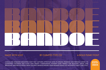 Bandoe - Bold Round Display Font