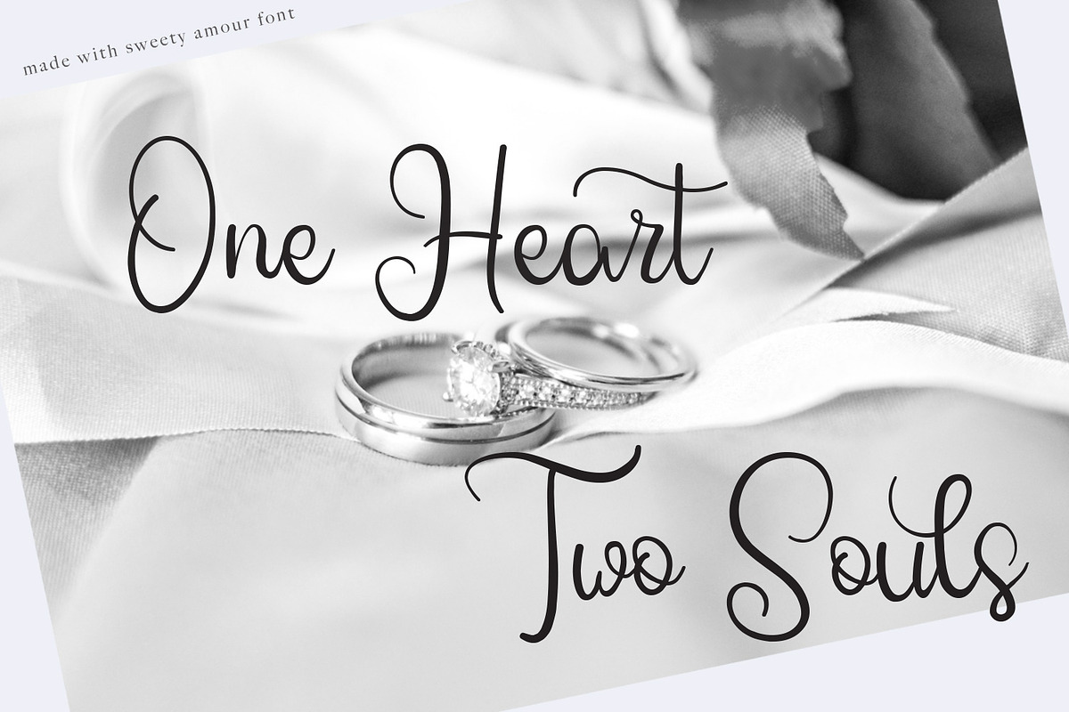 Sweety Amour Calligraphy Font preview 4
