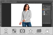 Womens Polo Sleeve Detail PSD, a Shirt Mockup by Bruno's Shop (Thumbnail 2 of 3)