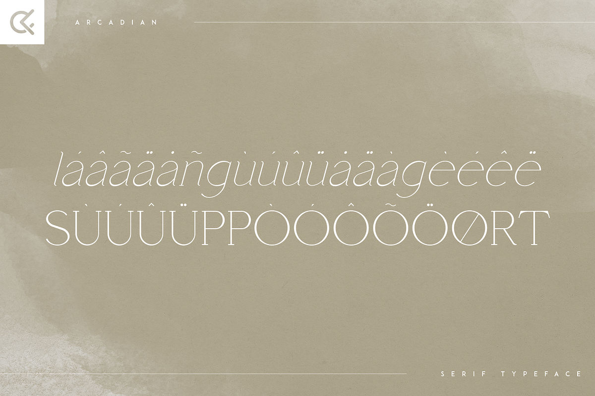 Arcadian - elegant serif typeface, a Serif Font by Only Fonts (Photo 10 of 11)