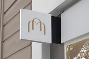 Logo Mockup Modern White Sign, a Product Mockup by Asylab (Thumbnail 4 of 5)