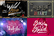12 Display Font Bundles, a Handwritten Font by FHFont (Thumbnail 3 of 4)