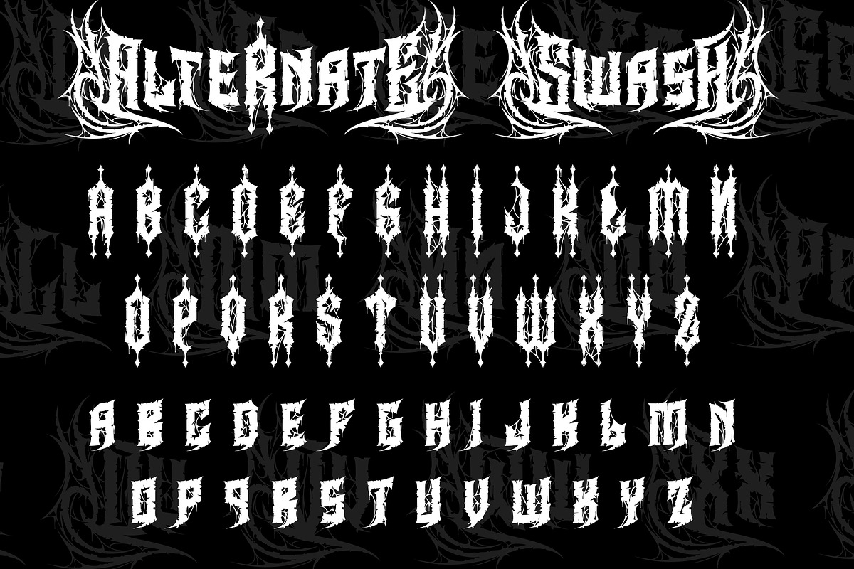 Heavytal - Heavy Metal Font, a Blackletter Font by Letterara (Photo 13 of 15)