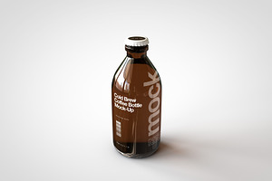 Cold Brew Coffee Bottle Mock-Up