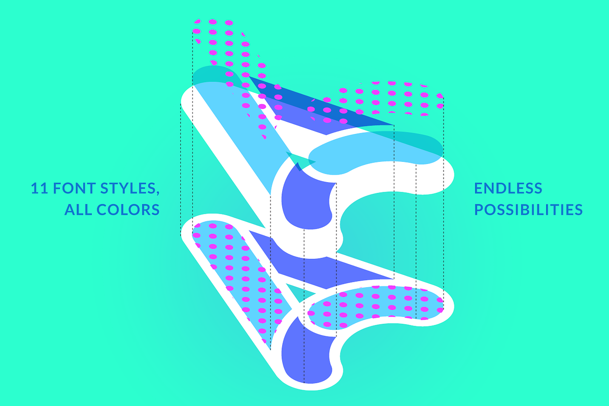 Skrova layered font preview 4