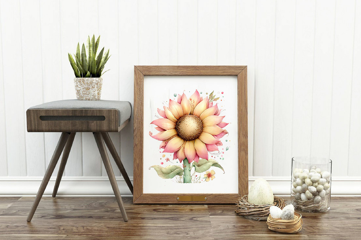 Whimsical Summer Flowers Clipart, an Illustration by Designworld (Photo 2 of 6)