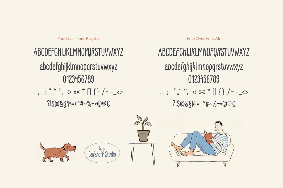 Pourover | Tall Handwritten Font, a Handwritten Font by gafaroff studio (Photo 8 of 8)