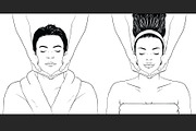 Massage Vector - Man/Woman, a Healthcare Illustration by BusOne (Thumbnail 2 of 3)