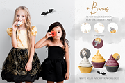 Halloween Bats watercolor clip art, an Illustration by Nastya Brekhova (Thumbnail 9 of 14)