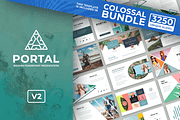Portal Modern Powerpoint Template, a Presentation Template by Reshapely (Thumbnail 1 of 20)