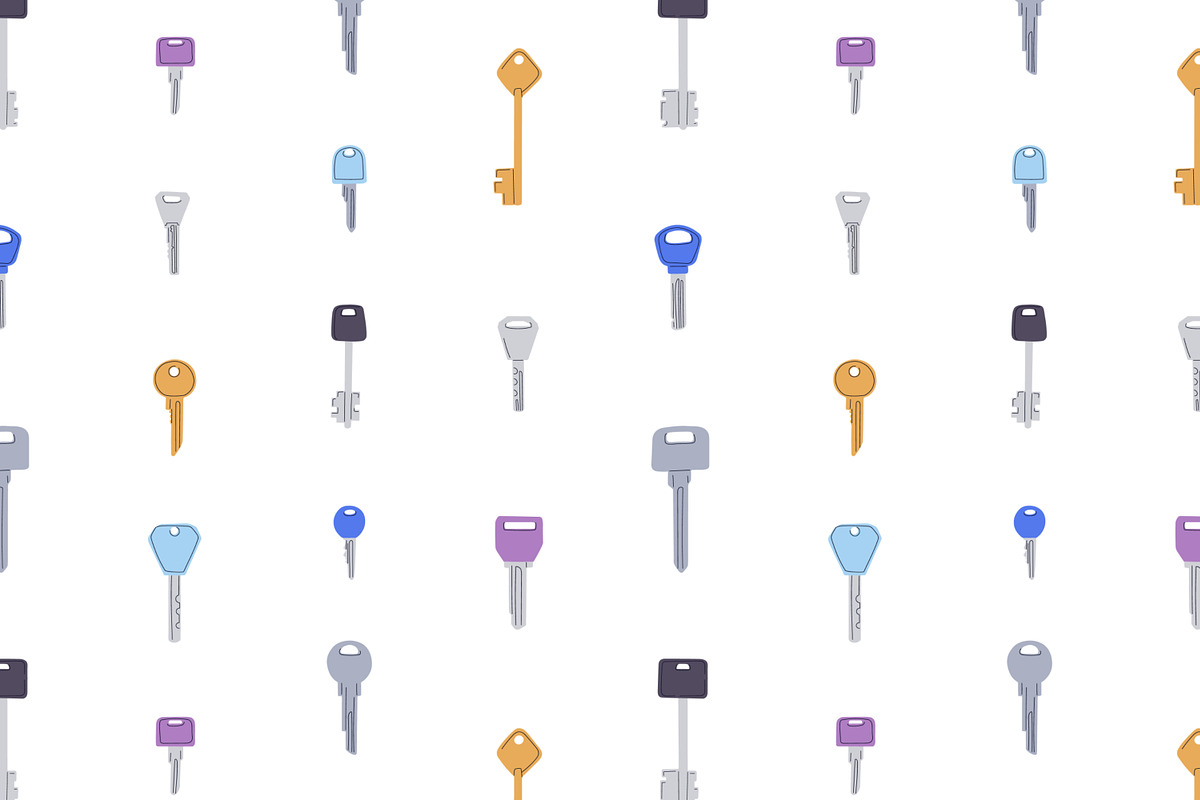 Door keys seamless patterns, a Pattern Graphic by Good Studio (Photo 3 of 5)