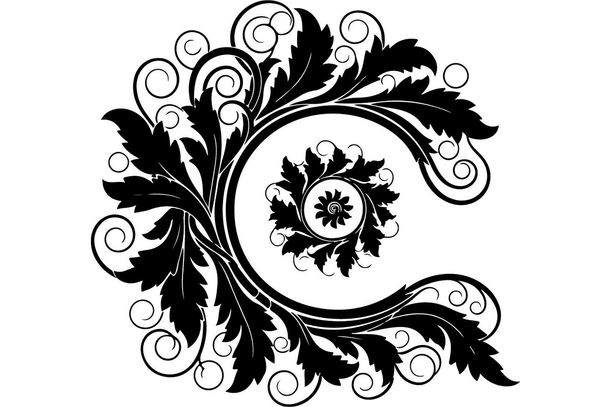 Premium Swirl Leaf Corner Frame, a Decorative Illustration by Creativeshirt (Photo 13 of 20)