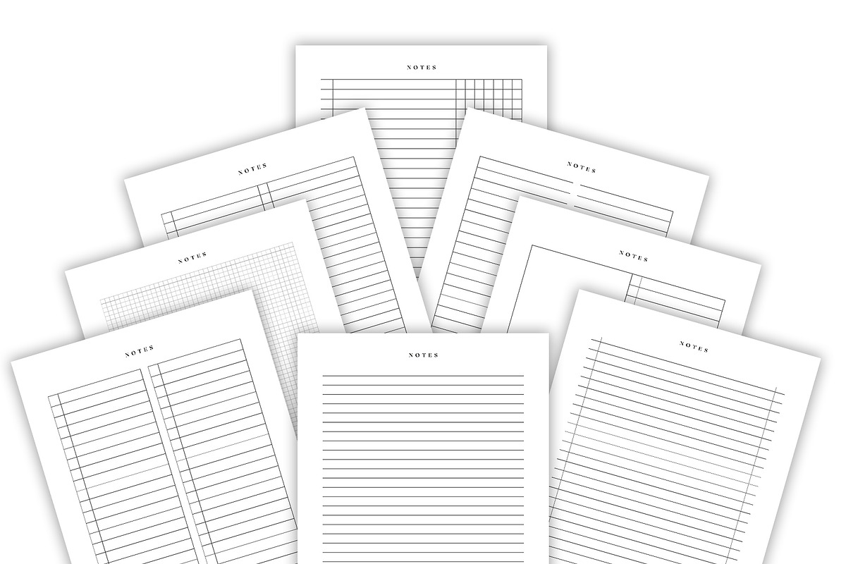 Notes Template | Canva, a Stationery Template by DesignByStore (Photo 2 of 5)