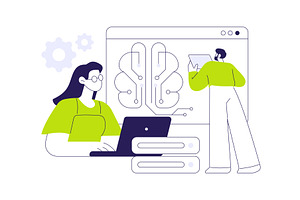 Machine learning engineer AI, a Technology Illustration by Visual Generation