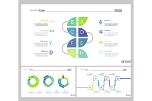 Three Analytics Slide Templates Set