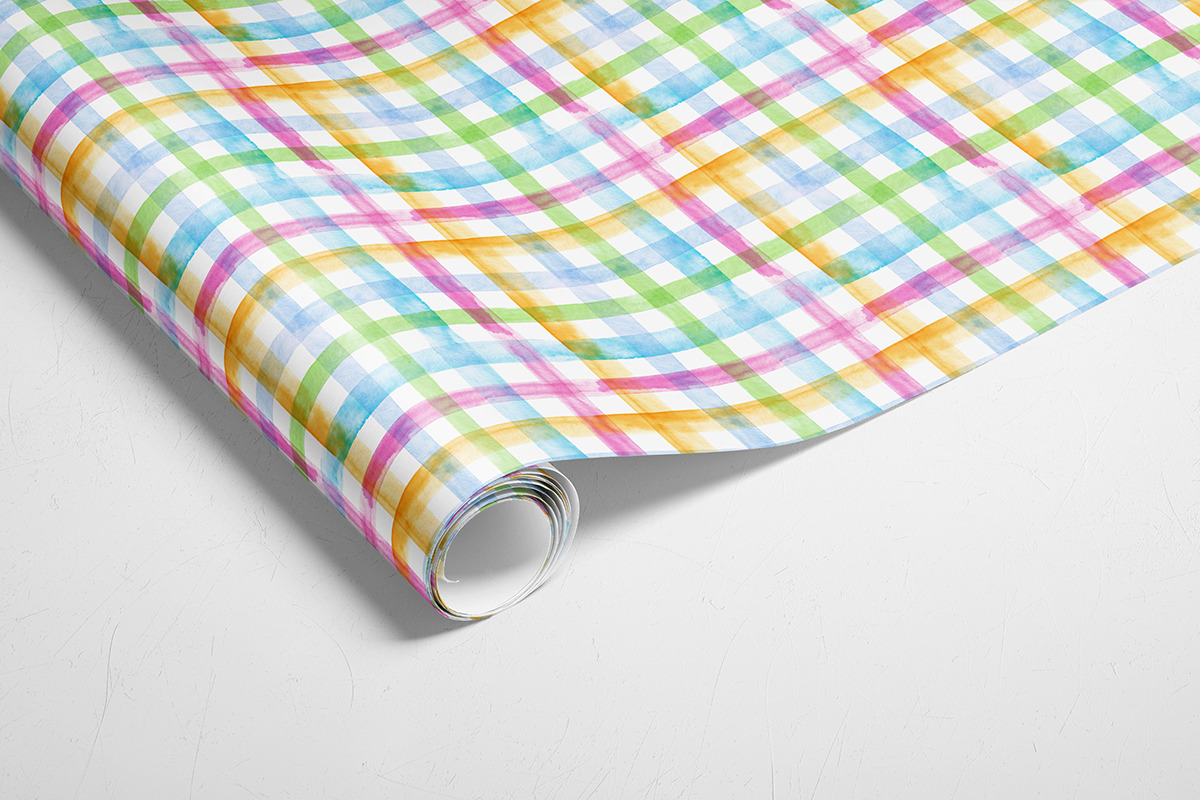 Watercolor rainbow plaid, a Pattern Graphic by Anya-D (Photo 5 of 9)