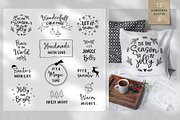 Magic Winter script font duo & logos, a Script Font by Tabita's shop (Thumbnail 5 of 20)