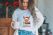 Reindeer Merry Christmas PNG, an Illustration by DreamPrint404 (Thumbnail 5 of 7)