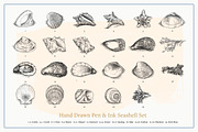 Vector Seashells Set + Bonus, a Food Illustration by Well Rock Designs (Thumbnail 2 of 8)