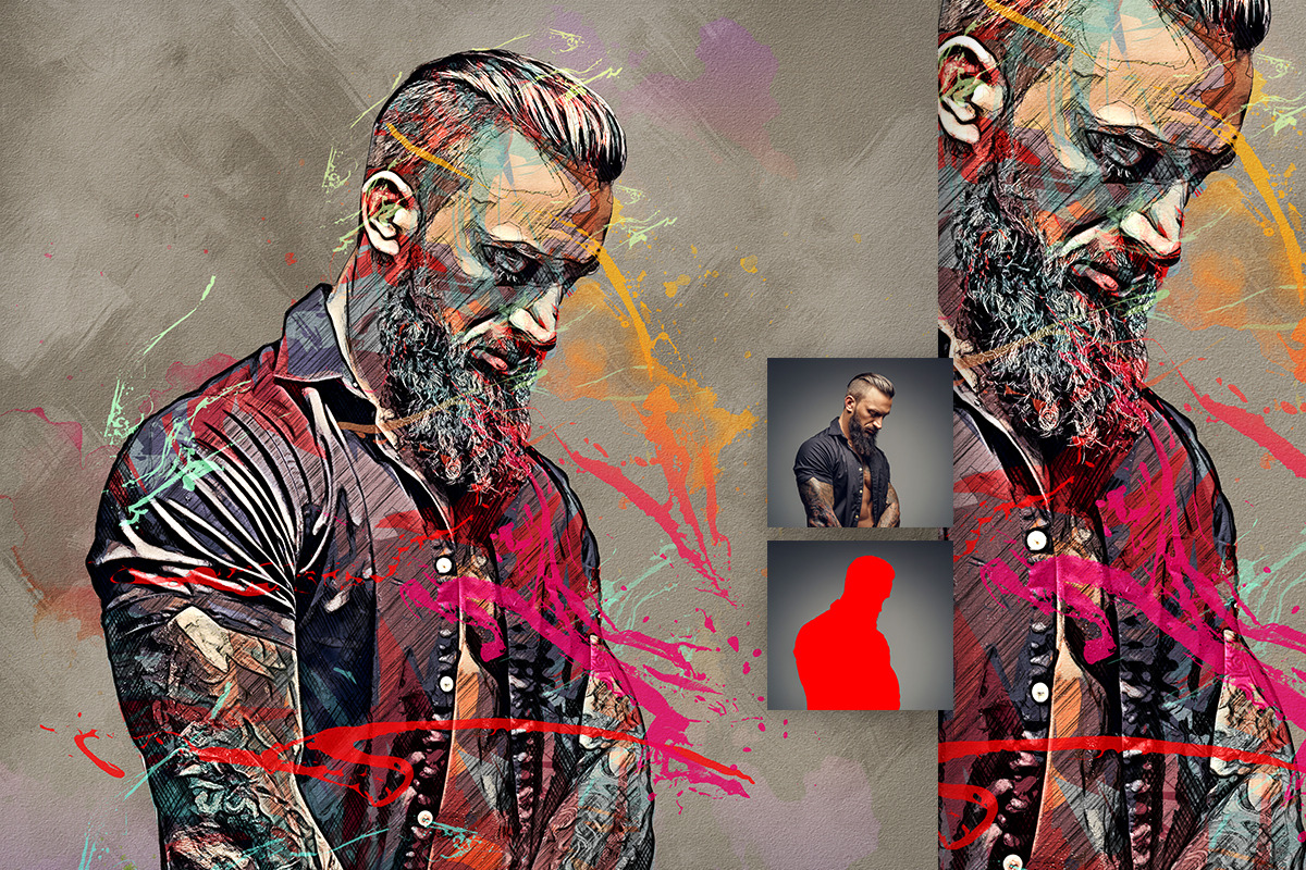Concept Mix Photoshop Action, an Action Add-On by GorynArt (Photo 2 of 13)