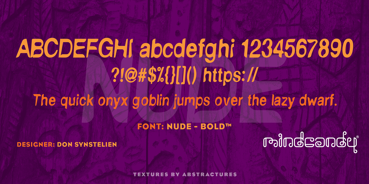 NudE™, a Font by MINDCANDY (Photo 5 of 6)