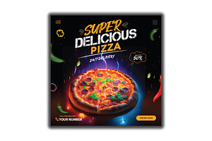 Pizza Shop Flyer Design, a Flyer Template by YUDesignStore