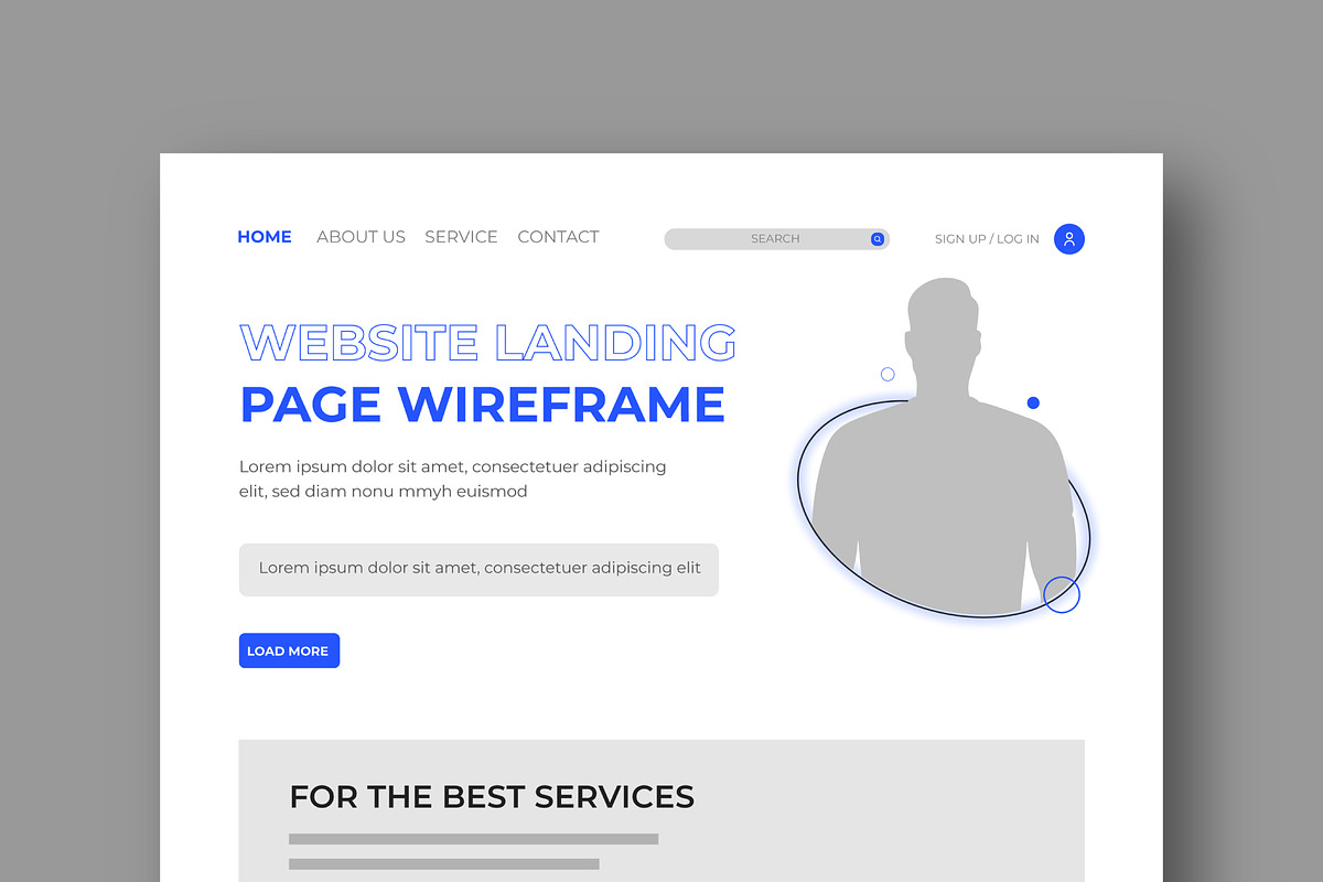 UI Website Wireframe Layout Kit, a Wireframe Template by MightyDesign (Photo 4 of 10)