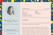 Floral Patern CV-Resume Template *C, a Resume Template by Showy68 Template (Thumbnail 5 of 5)